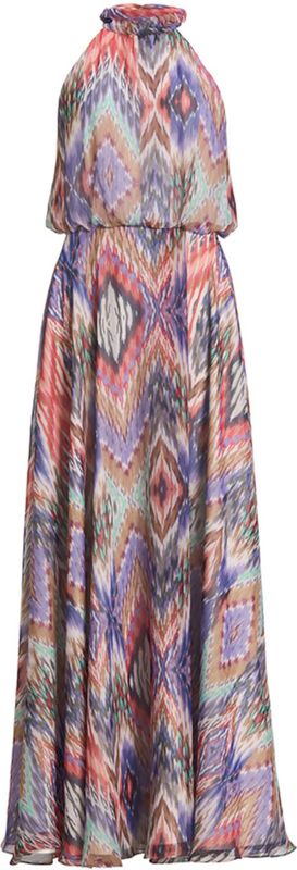 SWING Avondjurk  lila / koraal