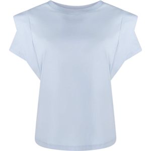 Aaiko T-shirt blauw (Maat: XL) - Effen - Halslijn: Ronde hals,