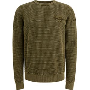 PME Legend - Trui Allover Structuur - Groen