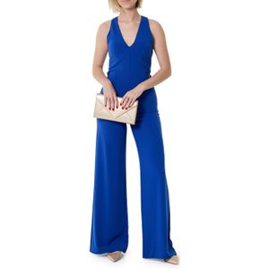 Patrizia Pepe Jumpsuit blauw (Maat: 38) - Halslijn: V-hals,