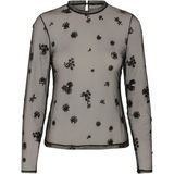 InWear Top zwart (Maat: L) - Halslijn: Opstaande kraag,