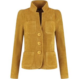 ML COLLECTIONS Dames jas geel (Maat: 38)