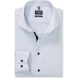 Olymp Modern fit Luxor Heren overhemd lange mouw grijs (Maat: 43) - Effen