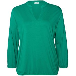 Kyra T-shirt groen (Maat: 36) - Effen - Halslijn: V-hals,