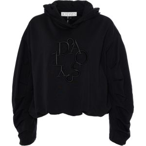 10 Days Dames sweater zwart (Maat: XS) - Halslijn: Capuchon,