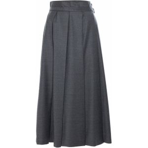 Weekend MaxMara Palk rok grijs (Maat: 42) - Effen