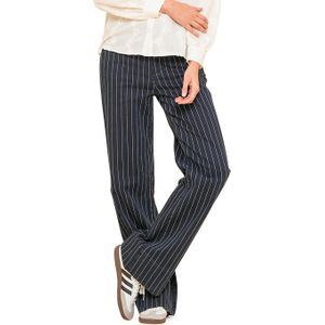 Geisha Jeans flair pinstripe blauw (Maat: L)