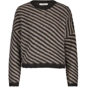 By-Bar - Pullover 25515018 DIAGONAL - Licht bruin