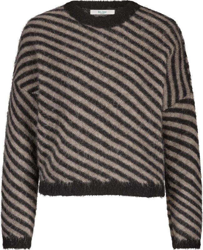 By-Bar - Pullover 25515018 DIAGONAL - Licht bruin