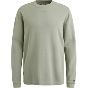 Cast Iron - Longsleeve T-shirt Waffle - Lichtgroen - Heren T-shirt