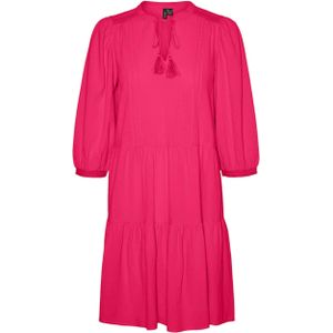 Vero moda Jurk roze (Maat: S) - Effen - Halslijn: V-hals,