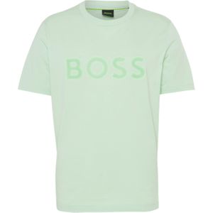 Boss Athleisure T-shirt groen (Maat: S) - Logo - Halslijn: Ronde hals,