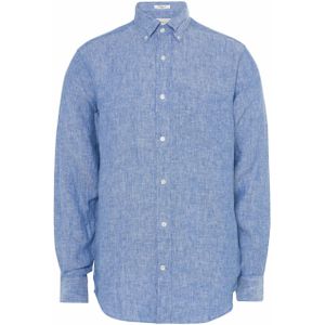 Gant Overhemd lange mouw blauw (Maat: 2XL) - Effen