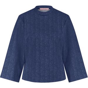 Studio Anneloes - Herringbone Top - Blauw - Dames