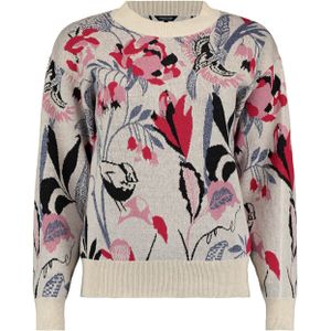 Bloomings Dames trui beige (Maat: S) - Halslijn: Ronde hals,