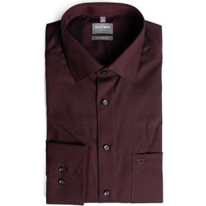 OLYMP - Luxor - Overhemd - Bordeauxrood - Comfort Fit - New Kent