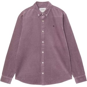 Carhartt WIP Heren overhemd lange mouw paars (Maat: L)