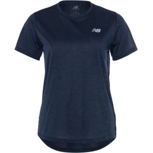 New Balance T-shirt blauw (Maat: M) - Effen - Halslijn: Ronde hals,