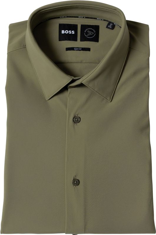 Boss - P-HANK-s-kent-C1-222 - Overhemd - Groen - Lange Mouw