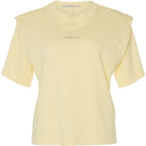 Homage T-shirt geel (Maat: XL) - Logo - Halslijn: Ronde hals,