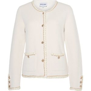 Leo & Ugo Dames vest ecru (Maat: 36) - Halslijn: Ronde hals,