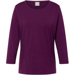 Rabe Dames longsleeve paars (Maat: 40) - Glitter - Halslijn: Ronde hals,