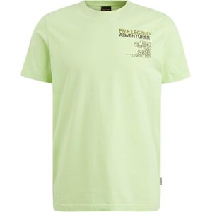 PME Legend T-shirt groen (Maat: 2XL) - Tekst - Halslijn: Ronde hals,
