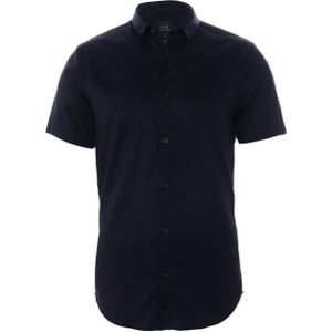 Armani Exchange Overhemd lange mouw blauw (Maat: XL) - Effen