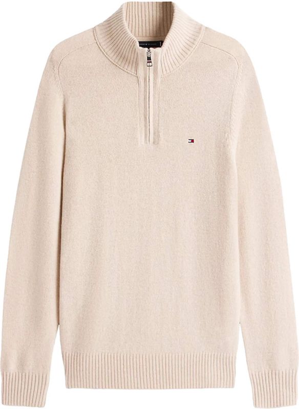 Tommy Hilfiger, Heren, Truien, Beige, Maat: S Wol,