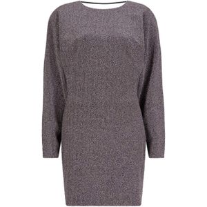 Dante6 Jurk paars (Maat: 42) - Glitter - Halslijn: Ronde hals,