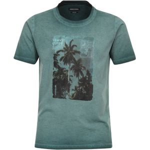 Casa Moda T-shirt blauw (Maat: 4XL) - Foto - Halslijn: Ronde hals,