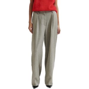 SECOND FEMALE - Jun - Bandplooibroek - Lichtbruin - Wide Leg - High Waist