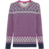 Olsen Dames longsleeve roze (Maat: 36) - Halslijn: Ronde hals,