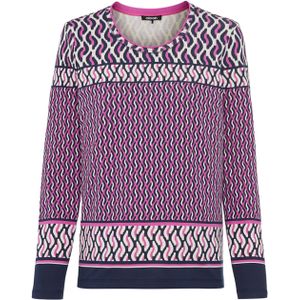 Olsen Dames longsleeve roze (Maat: 36) - Halslijn: Ronde hals,