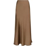Neo Noir - Vicky Heavy Sateen Skirt - Beige - Spijkerrok