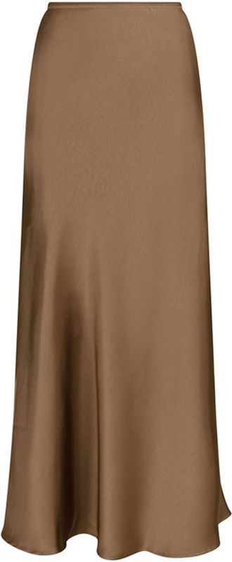 Neo Noir - Vicky Heavy Sateen Skirt - Beige - Spijkerrok