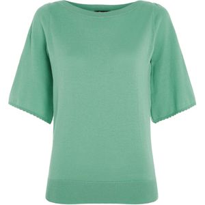 King Louie T-shirt groen (Maat: L) - Effen - Halslijn: Boothals,