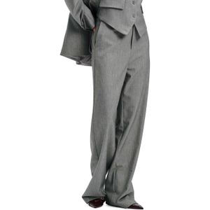 Refined Department - Kalea R2511195845 - Broek - Lichtgrijs - Woven Relaxed Pants