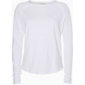 American Vintage T-shirt wit (Maat: M) - Effen - Halslijn: Ronde hals,