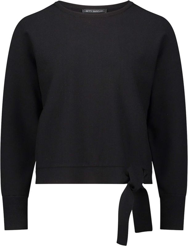 Betty Barclay Dames trui zwart (Maat: 36) - Effen - Halslijn: Ronde hals,