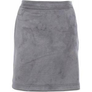 OPUS Dames rok grijs (Maat: 34) - Effen