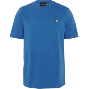 Lyle & Scott T-shirt blauw (Maat: L) - Logo - Halslijn: Ronde hals,