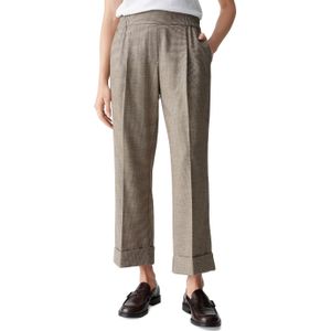 OPUS - Maikito Pepita - Damesbroek - Met Omslag en Persplooien