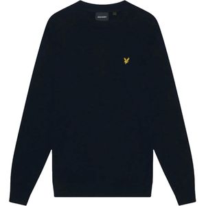 Lyle & Scott Heren trui zwart (Maat: 2XL) - Effen - Halslijn: Ronde hals,