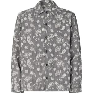 Samsøe Samsøe Heren overshirt grijs (Maat: S)