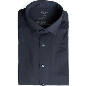 OLYMP No. Six 24/Seven Overhemd, super slim, Modern Kent, Marineblauw