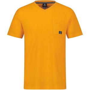 Lerros T-shirt oranje (Maat: 2XL) - Effen - Halslijn: V-hals,