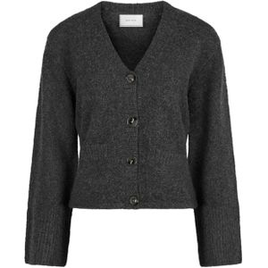 Neo Noir Dames vest grijs (Maat: 34) - Effen - Halslijn: V-hals,