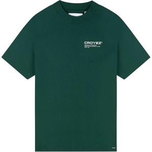 Croyez homme T-shirt groen (Maat: M) - Tekst - Halslijn: Ronde hals,
