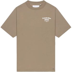 Croyez homme Heren t-shirt beige (Maat: XS) - Halslijn: Ronde hals,